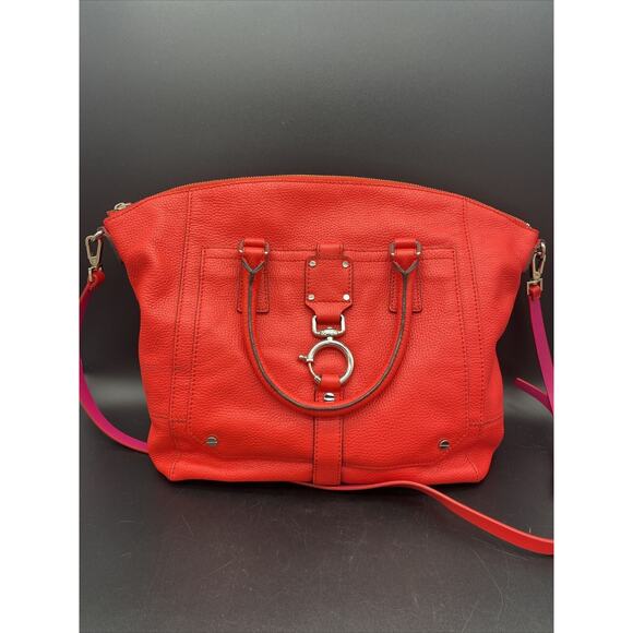 Rare - Milly Shoulder Leather Coral Red. - Picture 1 of 15